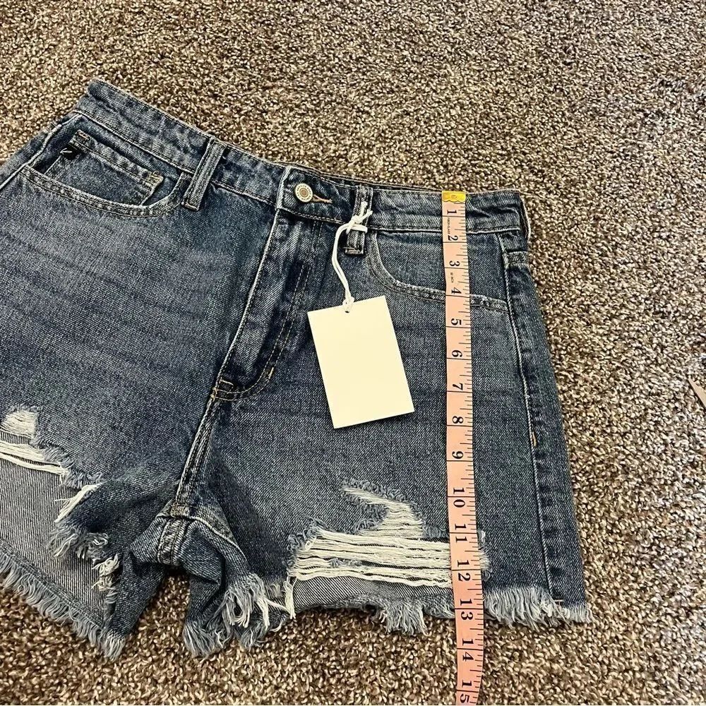 KanCan ISABELLE HIGH RISE MOM SHORTS NEW Size 9/28 - Picture 13 of 14